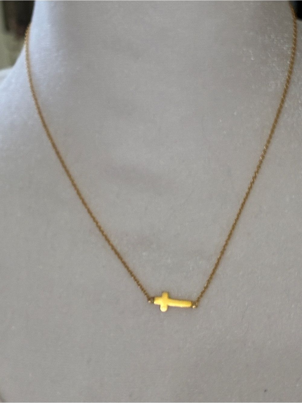 Silpada 14 kt Gold  plated over sterling silver.Cross Bar necklace